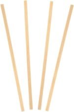 Berkley Square Beige 5.5'' Wood Coffee Stirrers - 1000 Count- 1 Pack - Image 4