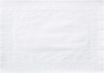 Hoffmaster White Classic Embossed Straight Edge Placemat (Case of 1,000) 10" x 14" #601SE1014 - Image 2