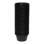 Dixie 3.25 oz. Plastic Portion Cup Black, 2,400 Count (200 Cups Per Sleeve, 12 Sleeves Per Case) - Image 2