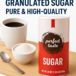 Perfect Taste Granulated Sugar – 20 oz Sugar Canister – Pure White Sugar for Coffee, Tea, Baking & Office Use – 1 Pack - Image 2