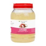 Tea Zone Lychee Coconut Jelly for Beverage, Sweet, Ice Cream Topping- Jar (8.8 lbs)
