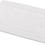 Hoffmaster White Classic Embossed Straight Edge Placemat (Case of 1,000) 10" x 14" #601SE1014