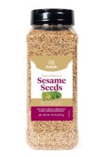 Rodelle Toasted Natural Sesame Seeds Gluten Free Made in USA, 18 Ounce Jar- 1 Pack