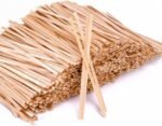 Berkley Square Beige 5.5'' Wood Coffee Stirrers - 1000 Count- 1 Pack