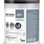 Sani-Cloth AF3, Surface Disinfecting Wipes 6 x 6.75 in, Fragrance Free, Alcohol-Free, Large Canister, 160 Wipes- 1 CAN