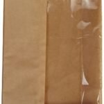 Bagcraft Papercon 300094 Natural Double View Waxed Paper Sandwich Bag, 5 3/4"x2 3/4"x9 1/2", 500 per case