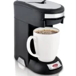 Cafe Valet "Signature" Black/Silver Single Serve Coffee Brewer-1 COUNT, Exclusively for use with Café Valet Coffee Packs- 1 COUNT