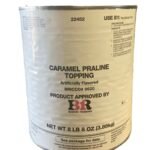 BASKIN ROBBINS CARAMEL PRALINE TOPPING 8 LB- 6 CANS