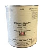 BASKIN ROBBINS CARAMEL PRALINE TOPPING 8 LB- 6 CANS