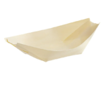 Eco-Gecko 8.5" X 4.5" Wooden Food Boat / 600-ct. case - Image 2