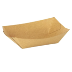 Bagcraft Papercon EcoCraft Grease Resistant Food Tray, 1/2-lb Capacity, 1-3/8" x 5-1/2" x 3-3/4", Natural (Case of 1000)
