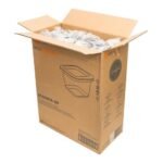EcoSystems Square Deli Container, 16 oz, Clear, 600 Containers/Case - Image 3
