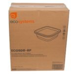 EcoSystems Square Deli Container, 8 oz, Clear, 600 Containers/Case - Image 4