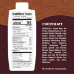 PIRQ Protein + Superfoods CHOCOLATE 3- 4 Packs, 11 FL OZ Shakes, Sugar Free (12 Count/Case) - Image 4