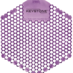 Keystone Wave 3D, Splash-Proof, De-Odorizing, Gel Urinal Screen, Lavender, 6 Count #6101812