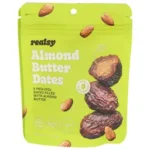 Realsy Almond Butter Dates, 2.1 Ounce Snack Packs - 10 Per Case (BB: 03/07/2027) - Image 2