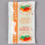 Yellow Mustard 5 oz Gram Portion Packets - 500/Case - Image 2