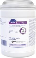 Oxivir Diversey 1 Disinfectant Wipes, AHP Hydrogen Peroxide Cleaner, Multi-Surface, Small Wipes, 160 Count Canister, Case of 12 - Image 2