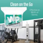 WIPESPLUS Gym Wipes, Disinfecting Wipes Refill Bag for Gym Equipment - Cleaning Wipes with Lemon Scent for Home and Business, 4 Bags of 800 Sheets - Image 3