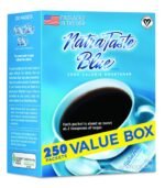 NatraTaste Blue Zero Calorie Sweetener, Bulk Sugar Substitute for Coffee, Iced Tea, Lemonade, Sugar Alternative, 250 Packets Value Box (8 pack)