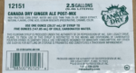 Canada Dry Ginger Ale Post-Mix Syrup - 2.5 Gallon Bag-in-Box - Image 2