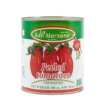 La San Marzano PEELED TOMATOES With Basil Leaf 106oz - 6 Cans