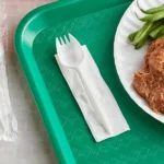 Prime Source Medium Weight White Wrapped P P Spork and Napkin Kits 1000/Case