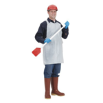 Prime Source Disposable PP/PE Aprons 1 Box (100 Count) 28"X46" White