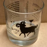 Customizable ARIES Zodiac Sign Glass Tumblers, 11 oz- 12 Count /Case