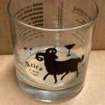 Customizable ARIES Zodiac Sign Glass Tumblers, 11 oz- 12 Count /Case