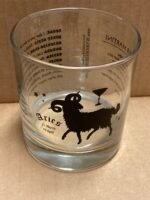 Customizable ARIES Zodiac Sign Glass Tumblers, 11 oz- 12 Count /Case
