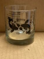 Customizable PISCES Zodiac Sign Glass Tumblers, 11 oz- 12 Count /Case