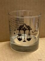 Customizable LIBRA Zodiac Sign Glass Tumblers, 11 oz- 12 Count /Case