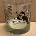 Customizable SCORPIO Zodiac Sign Glass Tumblers, 11 oz- 12 Count /Case