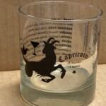 Customizable CAPRICORN Zodiac Sign Glass Tumblers, 11 oz- 12 Count /Case