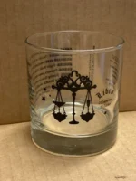 Customizable LIBRA Zodiac Sign Glass Tumblers, 11 oz- 12 Count /Case