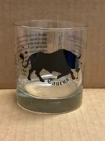 Customizable TAURUS Zodiac Sign Glass Tumblers, 11 oz- 12 Count /Case