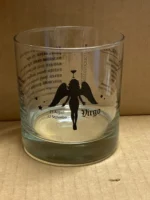 Customizable VIRGO Zodiac Sign Glass Tumblers, 11 oz- 12 Count /Case