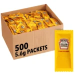 Heinz Yellow Mustard Packets 5.6 Gram - 500/Case