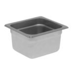 Prepline 1/6 Size 4" Deep Stainless Steel Steam Table / Hotel Pan - Image 2