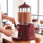CHOCO10R 2.6 Gallon 10 Liter Hot Beverage / Hot Topping Dispenser - RED