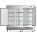 Coldline C-3RR 81" Three Solid Door Commercial Reach-In Refrigerator - Stainless Steel - Image 4