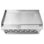 Cookline RGB-48M 48" Commercial Countertop Gas Raised Griddle Broiler Combo - 126,000 BTU - Image 4