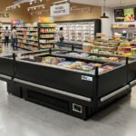 Coldline ISLAND-DT60 62" Open Air Dual Temperature Refrigerator and Freezer Island Merchandiser