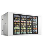 Coldline 8 x 14 Four Glass Door Walk-in Merchandiser Cooler Box with Floor