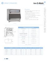 Ice-O-Matic B1000-48 48" 1000 lb. Upright Ice Storage Bin - BIN ONLY - Image 2