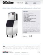 Coldline ICE400M-HA-B305-22 420 lb. Modular Half Cube Ice Machine with 305 lb. Bin, Air Cooled - Image 3