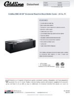 Coldline BBC-80 80" Horizontal Reach-In Black Bottle Cooler - 23 Cu. Ft - Image 10