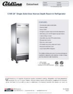 Coldline C19R 29" Solid Door Commercial Reach-In Refrigerator - Narrow Depth - Image 6