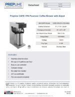 Prepline CAFE-1PA Pourover Airpot Coffee Brewer with 1 Airpot- 120V - Image 8